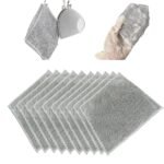 Non Scratch Wire Dish Cloth, Steel Scrubber for Utensils Cleaning, Multipurpose Wet and Dry Stainless-Steel Dish Wash Scrubber for Washing Dishes, Sinks, Counters (Pack of 10)
