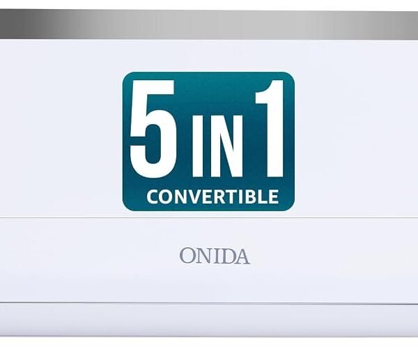 ONIDA 1.5 Ton 3 Star, New Star Rated, Inverter Split AC (Copper, Convertible 5-in-1, Fast Cooling at 55 °C, Deep Frost Clean, Turbo Flush Technology, IR193OMSE,White)