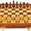 PALM ROYAL HANDICRAFTS 12 Inches Wooden Handmade Foldable Magnetic Chess Board Set with Magnetic Pieces and Extra Queens for 2 Players for Kids and Adults (12x12 Inches, Brown)