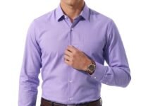Peter England Men's Everday Regular Fit Solid Shirt | Cotton Rich | 5-Pin Pocketing