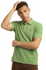 Peter England Men's Regular Fit Insignia Half Sleeve Polo T-Shirt | Cotton Rich | Premium Pique Weave