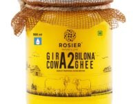 ROSIER A2 Gir Cow Ghee (500 ml) | Traditional Bilona Method A2 Cow Ghee | Grassfed, Pure and Healthy Desi Cow Ghee (Glass Bottle - 500 ML)