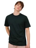 SLEEPY NUTS Men's Regular Fit Round-Neck Half Sleeves Solid Casual Wear T-Shirt
