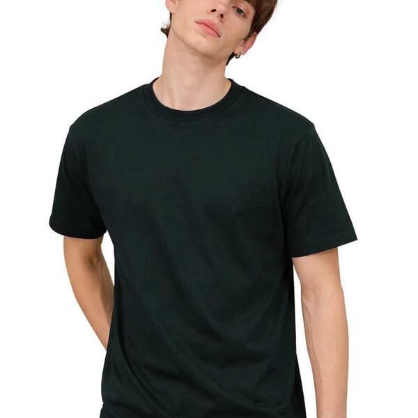 SLEEPY NUTS Men's Regular Fit Round-Neck Half Sleeves Solid Casual Wear T-Shirt