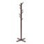 STAR WORK - Indoor Home Foldable Natural Bamboo Clothes Corner Rack Saving Space Wooden Coat Hanger Stand (92-1 Walnut)