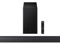 Samsung 300 W 2.1 ch Soundbar with Dolby Audio | DTS Virtual:X | Bass Boost | 3D surround sound | HDMI ARC | Optical In | Bluetooth | USB Music Playback | Wireless Subwoofer (HW-B45EF/XL, Titan Black)