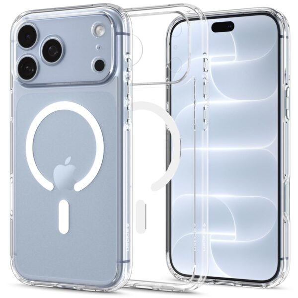 Spigen Ultra Hybrid MagFit Case for iPhone 17/18 Pro Max, Clear White