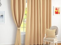 Story@Home 100% Tru Blackout Window Curtains 5 Feet Set of 1, Tan