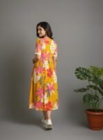 Summer Casual Wear Women Midi Dress | Floral Print Knee Length One Piece