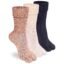 Supersox Winter Thermal Regular Length Thumb Socks for Women | Thermal Control Technology | Extra Cushioning | Warm & Cozy Feel | Multicolour | Free Size | Pack of 3