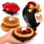 Tasmax Mini Waffle Maker Machine 3 In 1 Waffle Iron Home Appliances Kitchen Easy To Clean, 4 Inch, Perfect For Breakfast,Dessert, Sandwich, Pan Cakes, Other Snacks|Assorted - 350 Watts