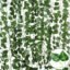 Tdas Plastic Artificial Plants Leaves Ivy Garlands Plant Greenery Hanging Vine Creeper Home Decor Door Wall Balcony Decoration Party Festival Craft, 80 Leaves(6 Pcs, Vine), 200cm