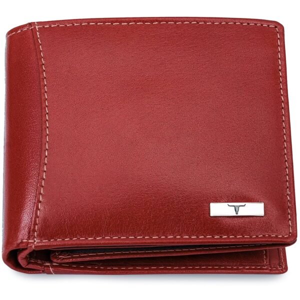 URBAN FOREST Oliver Aniline Red Leather Wallet for Men