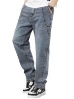 URBAN POCKETS Streetwear Jeans for Men | Stylish Denim Jeans | Relaxed Wide Leg | Baggy Fit | Unique Stitch (U-25-U28)