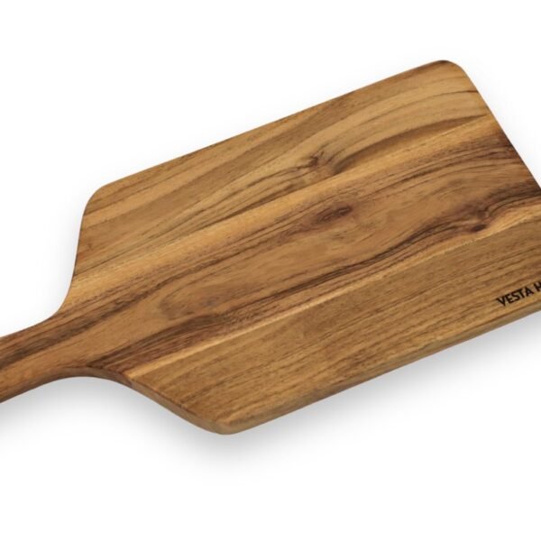 Vesta Homes Wooden Chopping Board/Cutting/Serving Board, Platter for Kitchen Vegetables, Fruits & Cheese | Natural Acacia Wood | 42 x 18 x 1.5 cm | Handcrafted | Made in India