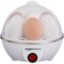 amazon basics Electric Egg Boiler | 350 Watt | Boils Upto 7 Eggs | Automatic Operation, 3 Boiling Modes | Overheat Protection | Stainless Steel Heating Plate, Measuring Cup | 75ml | Plastic | White
