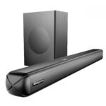 boAt Smartchoice Aavante 2.1 1600D/Orion Plus, Dolby Audio, 160W Signature Sound, 2.1 Channel Wired Subwoofer, Multiple Ports & EQ Modes, Bluetooth Home Theatre Soundbar Speaker (Premium Black)