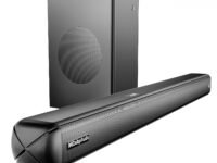 boAt Smartchoice Aavante 2.1 1600D/Orion Plus, Dolby Audio, 160W Signature Sound, 2.1 Channel Wired Subwoofer, Multiple Ports & EQ Modes, Bluetooth Home Theatre Soundbar Speaker (Premium Black)