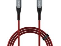 boAt Type C to C 65W Fast Charging Cable with 480 Mbps Data Transfer, Tangle-Free Cable in Premium Nylon Braided Design (Martian Red)