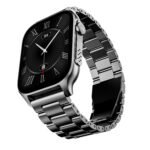 boAt Ultima Ember smartwatch with 1.96” AMOLED Display, AOD, Personalized Fitness Nudges, Functional Crown,100+ Sports Modes, Create Your Own Watchface, smartwatch for man and Woman (Steel Black)