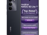 realme NARZO 80 Lite 5G (Onyx Black, 6GB+128GB) | 6000mAh Long-Lasting Battery | MediaTek Dimensity 6300 5G | AI Assist | IP64 Rated Water & Dust Resistance | Military-Grade Durability